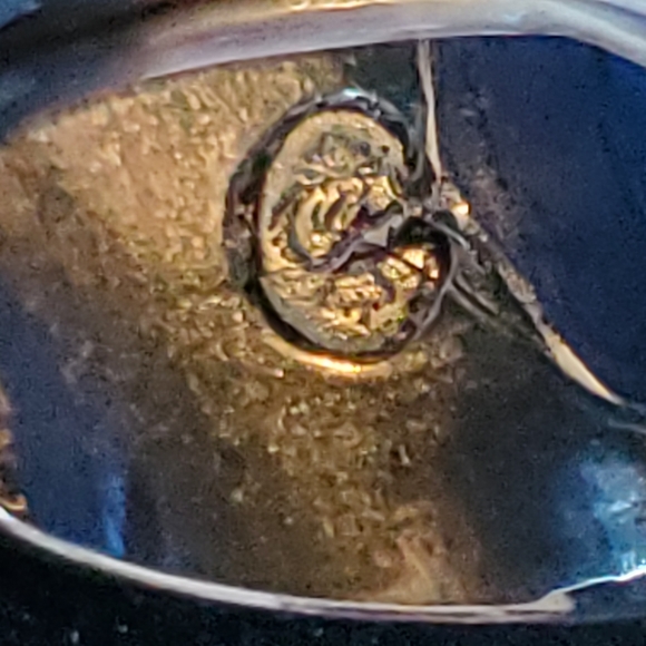 Premier Designs silvertone turquoise colored stone ring size 6 1/2 - Picture 7 of 9